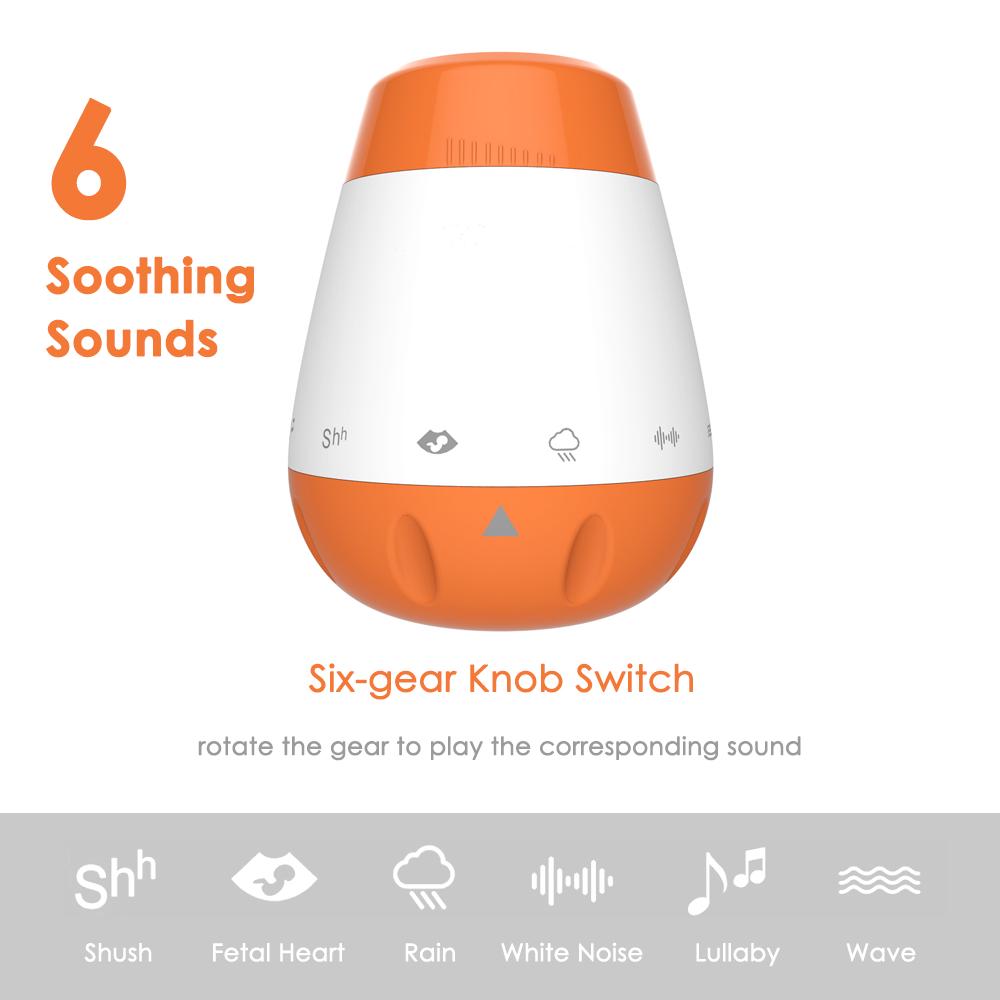 Buy USB Rechargeable Portable Baby Sleep Sound Machine 6 Soothing