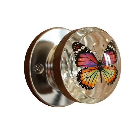 Decorative Door Handle High Durability Simple Installation Nature-Inspired Transparent Doorknob Cabinet Pull