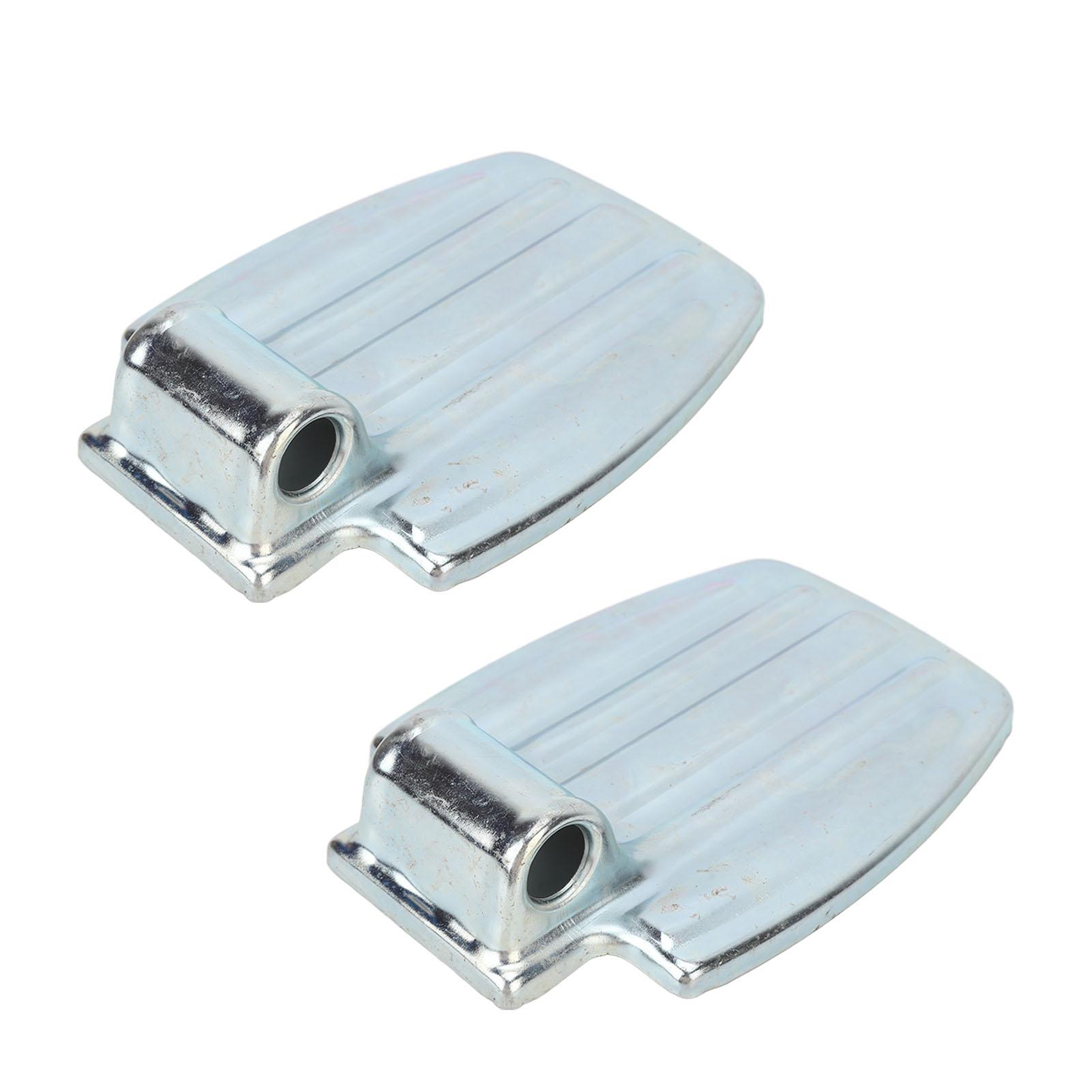 1 Pair Wheelchair Footrest Aluminium Alloy Textured Surface Easy to Clean Compact Lightweight Wheelchair Foot Pedal