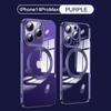 Fashion Magnetic Case for 14  Magsafe Transparent Cover for IPhone 14 13 12 11 Pro Max 14 Plus Plating Clear Soft Silicone Wireless Charging Cover