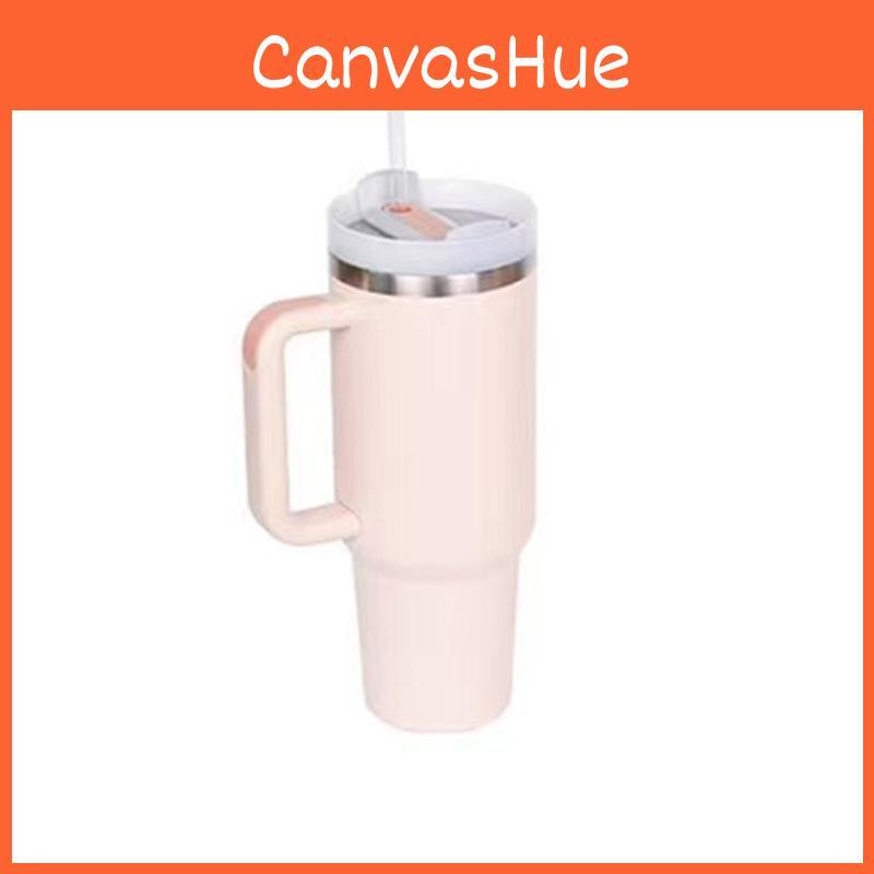 Insulated Stainless Steel Mug With Straw For Car 304 Steel 12-24 Hours Thermal Performance