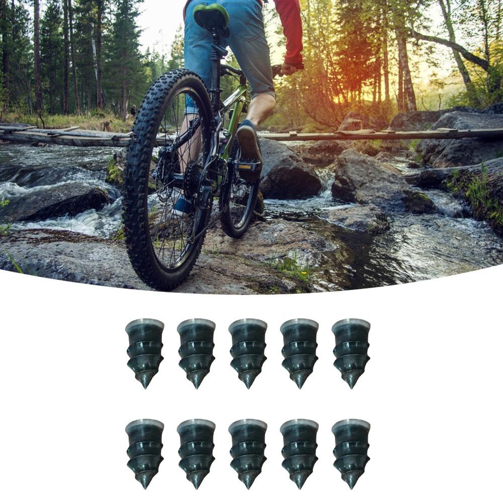 10PCS Small / Large Size Tire Repair Nail Rubber Puncture Repair Plug  Bicycle Tubeless Tire