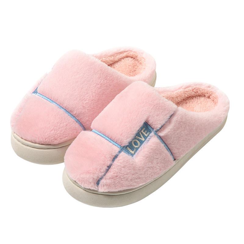 Fashion Cotton slippers for home autumn and winter cotton shoes for home warmth home plush slippers  women shoes  shoes for women