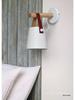 Retro Leather Belt Wall Lamp - Industrial Style Bedside Light for Bedroom or Corridor