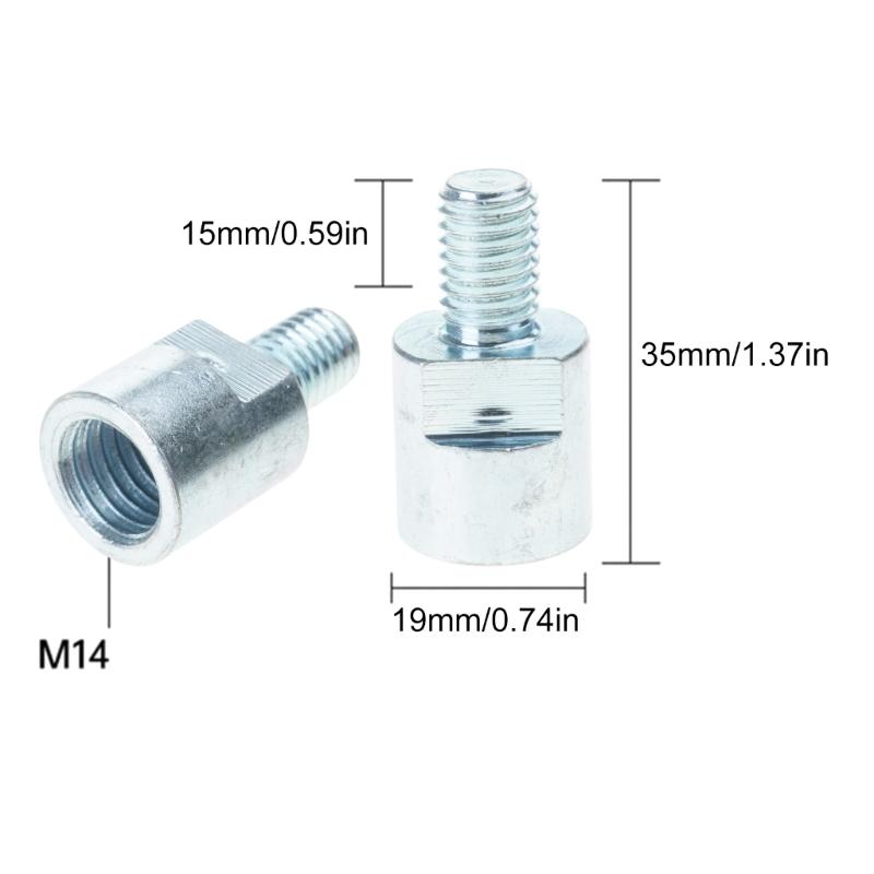 M14 to 10 Adapter Thread Converters Adapter Interfaces Converters Screw Connection Rod Nut Slotting for 125 150 Type