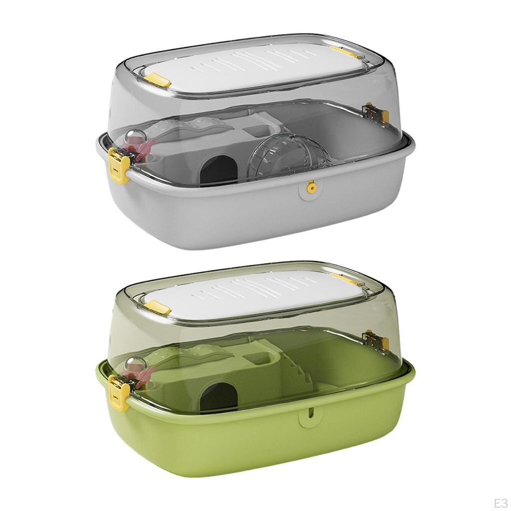 Deluxe Hamster Enclosure with Unique Roof Design, Ideal for Small Pets