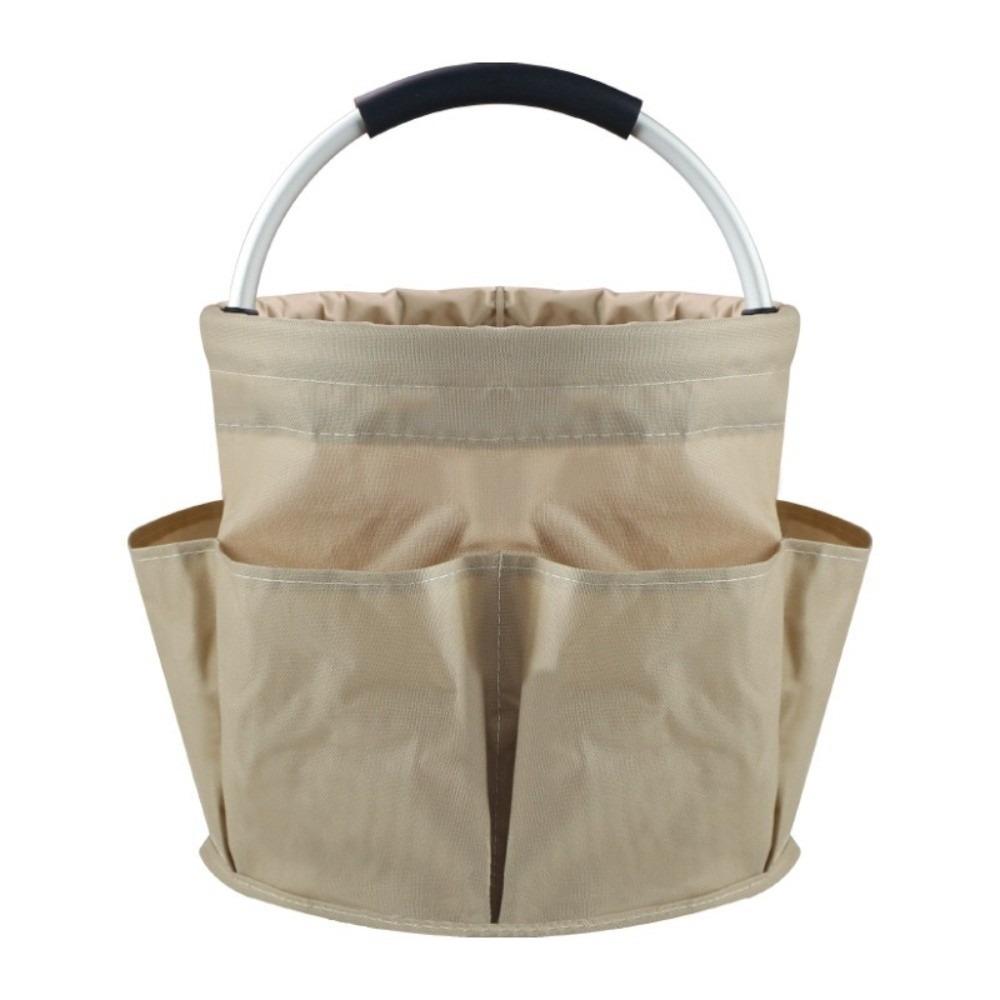 Multifunction Picnic Folding Basket Multi Pocket Electrician Toolkit Bucket  for Bathroom