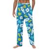 Weiche Pyjamahose für Herren mit Hawaii-Print und Kordelzug, lässige Jogginghose