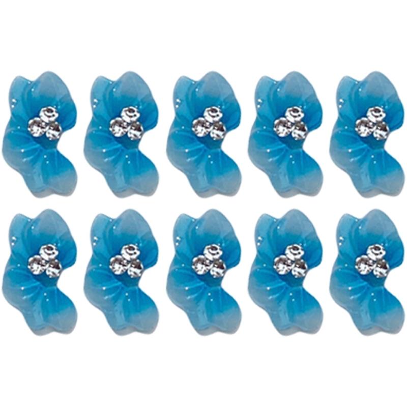 10Pcs 3D Flowers for Nails 3D Flowers Nail Charms Nail Charms Flowers for Nail Decoration Nail Art Accessories Decors