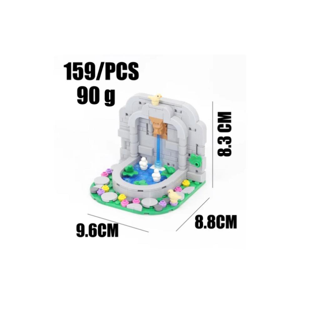 MOC Medieval Building Blocks Set Accessories Smithy Bedroom Table Bar Furniture Kitchen Assembly Boy Toy Mini Bricks K027 DIY