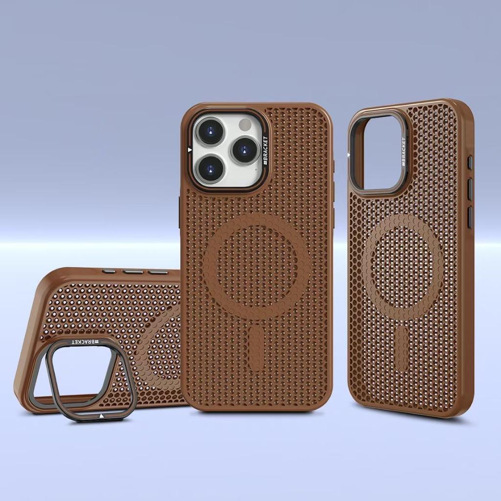 Advanced sensor mesh lens holder iphone17promax mobile phone case 14 breathable heat dissipation 15 apple 16 sheath