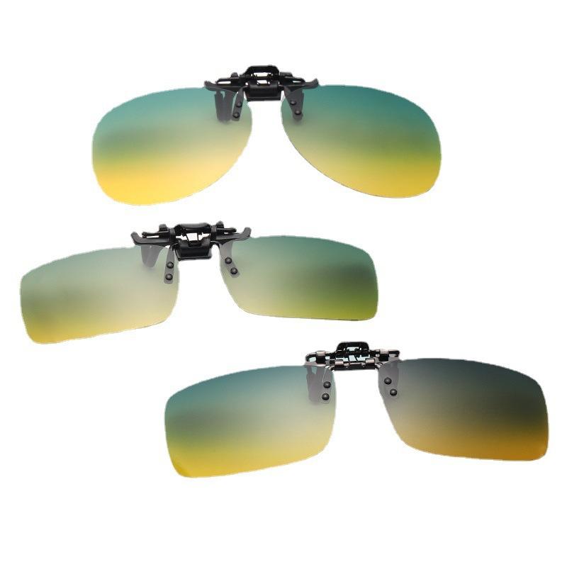 Klips Można Podnosić Dzień i Noc Okulary Polaryzacyjne Dwufunkcyjne Męskie i Damskie Okulary Korekcyjne Okulary Wędkarskie Do Jazdy Nocnej