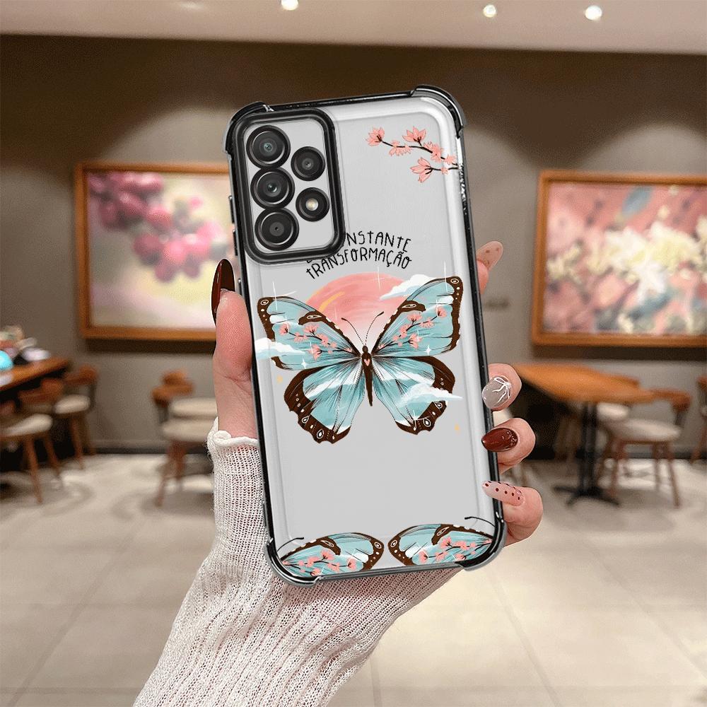 Case for Samsung Galaxy A26 A33 A21s A24 A15 A16 A13 A25 A52 A17 A35 A36 Phone Cover Creative Butterfly Art
