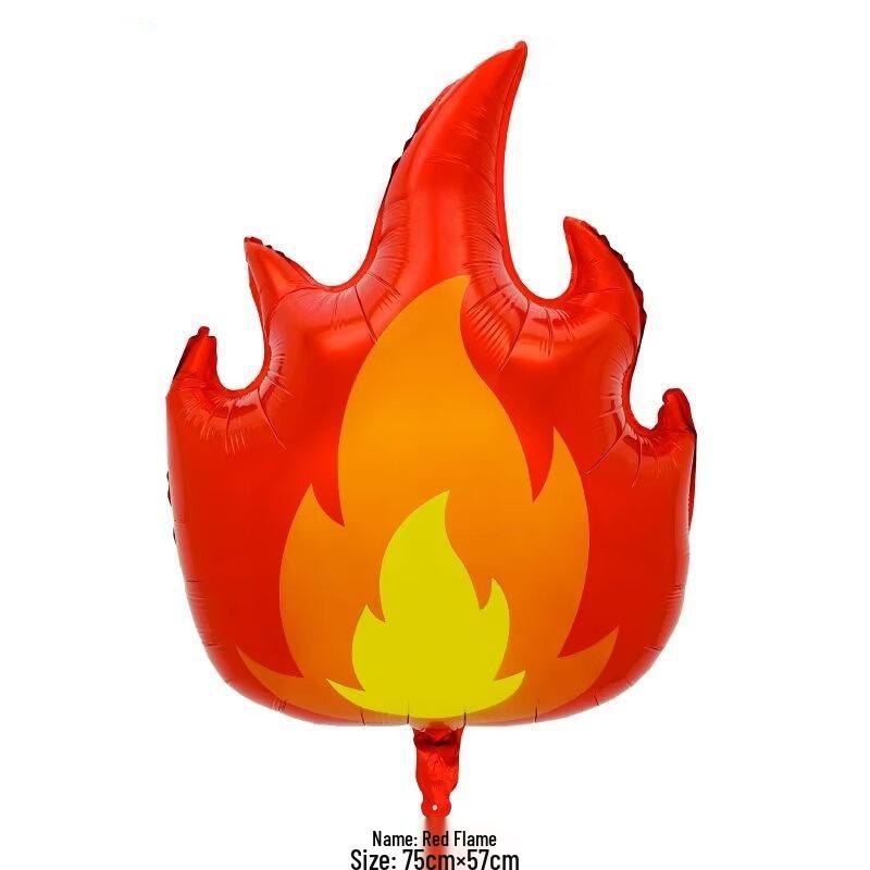Flame-Themed Sports Party Balloon Set