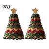 Crafting Materials for Kids DIY Christmas Tree Craft Kit, Handmade Art Crafts And Easy Sewing Kit Beginners Adults, Interactive Fabric Set Holiday