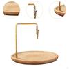 Incense Holder, Plate, Round Coil Multifunction Wooden for Spa Meditation Gift Yoga