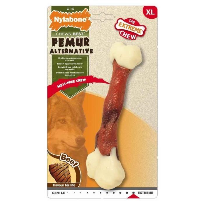 Jouet À Mâcher - Nylabone - Femur Extreme Chew - XL - Nylon Résistant - Pour Chien Moyen