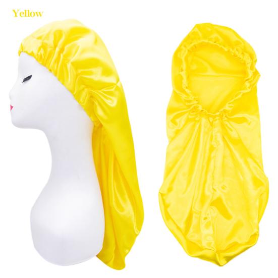 Elastic Stain Bonnet Breathable Multifunctional Wide Bonnet for Hair Sleeping Edge Long Hats Wrap Female