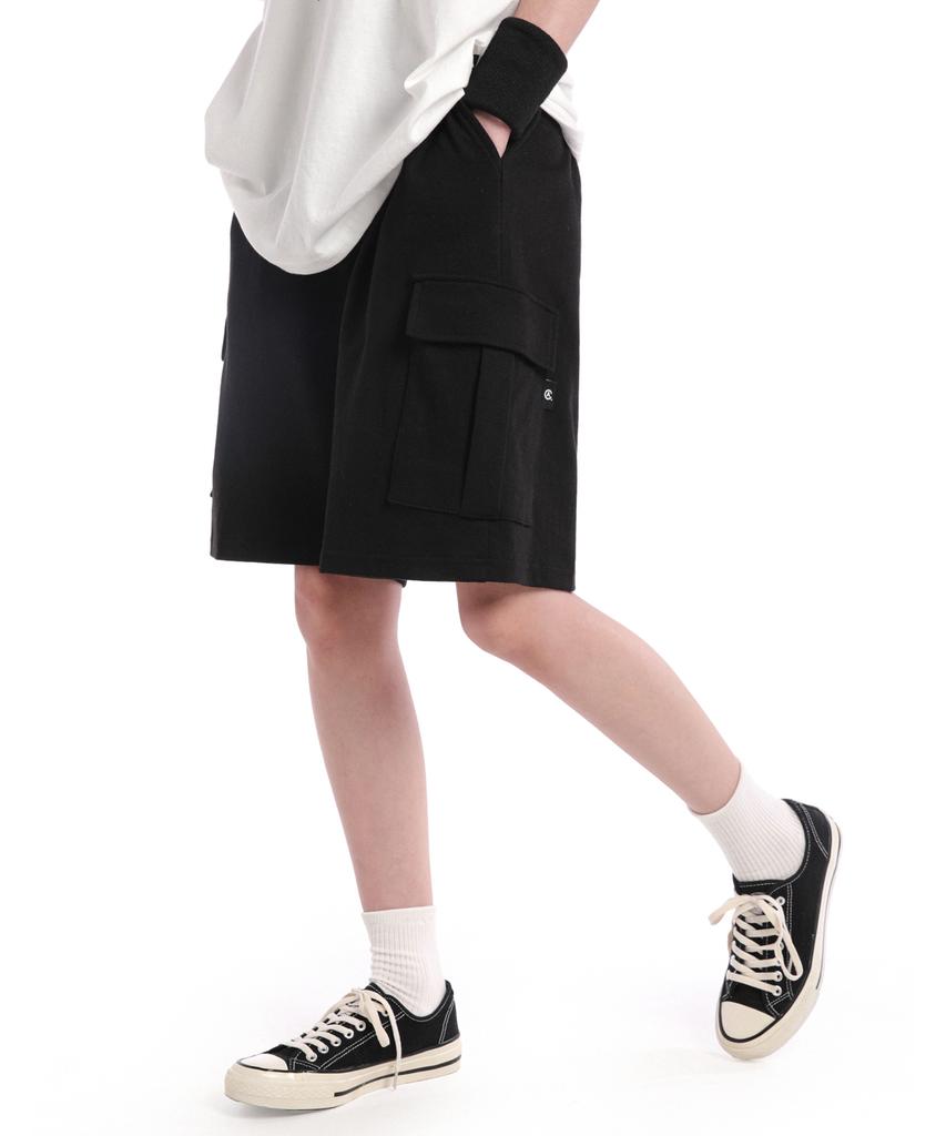 ANOTHER ARCHIVE Cargo Wide Single-Pleat Bermuda Shorts_Gray