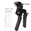 HFS(R) Metal Tie Cable Ties, Stainless Steel Band Tie Tie Tool, Metal Band Fastening Tool, 0.3mm Thickness, 4.6-12mm Width, Tie Gun, 200 Tie Wraps Inc