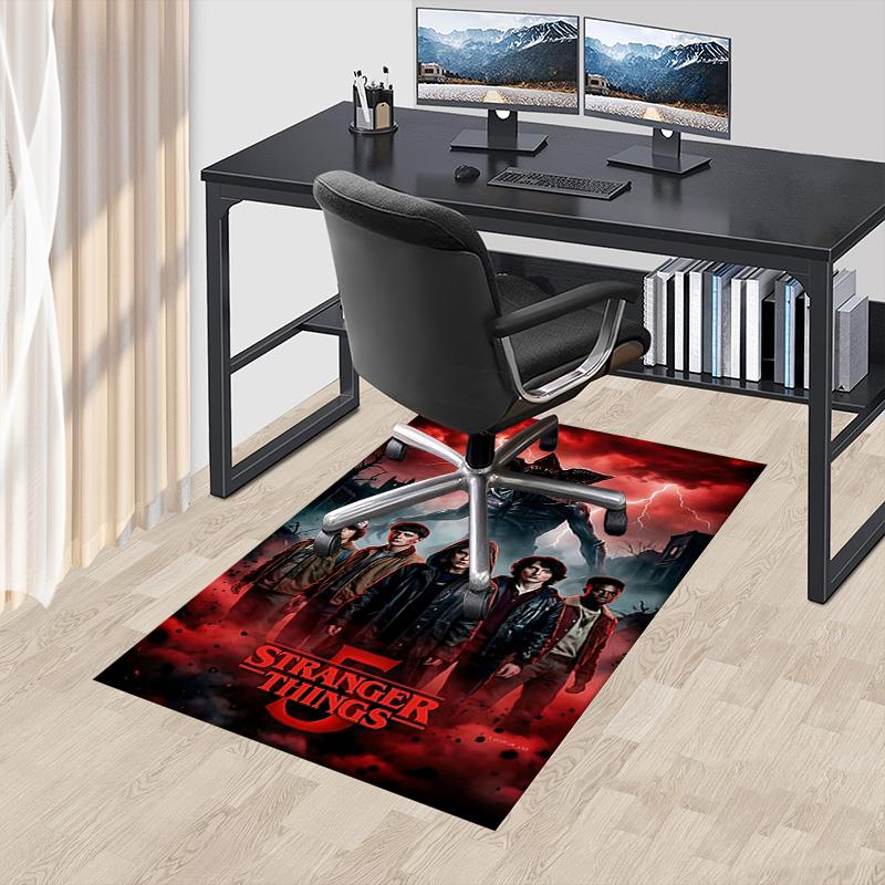 1pc Stranger Things Season Carpet for Playroom Bedroom Living Room Sofa Home Decor,kids Game Area Rug Non-slip Floor Mat Y72977