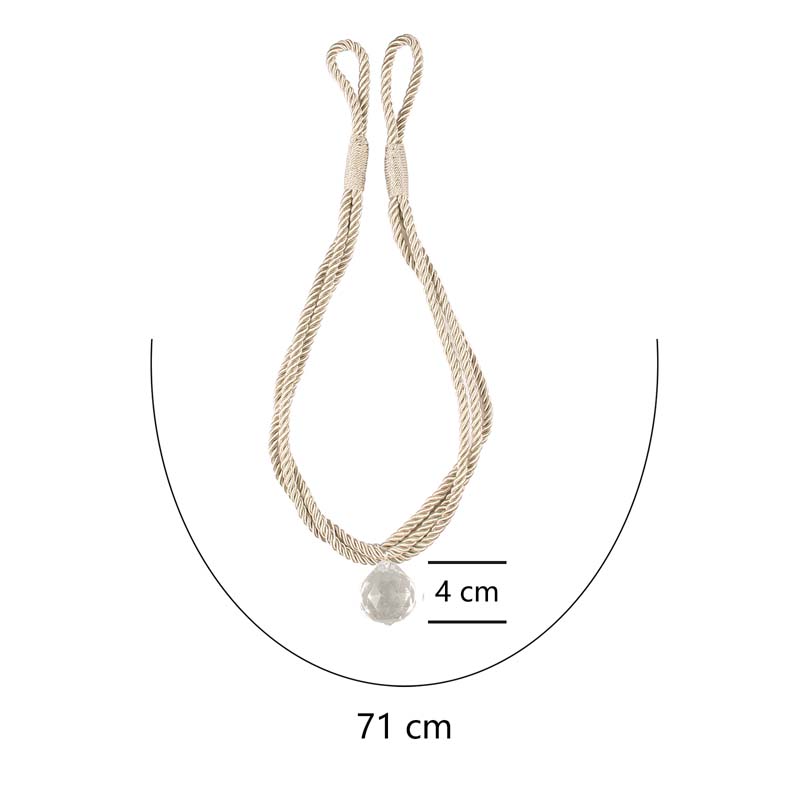 1Pc Kristall Perlen Tieback Vorhang Schnur Hause Dekoration Hängen PendantWindow Drapieren Schnalle Seil Vorhang Halter Clips Krawatte