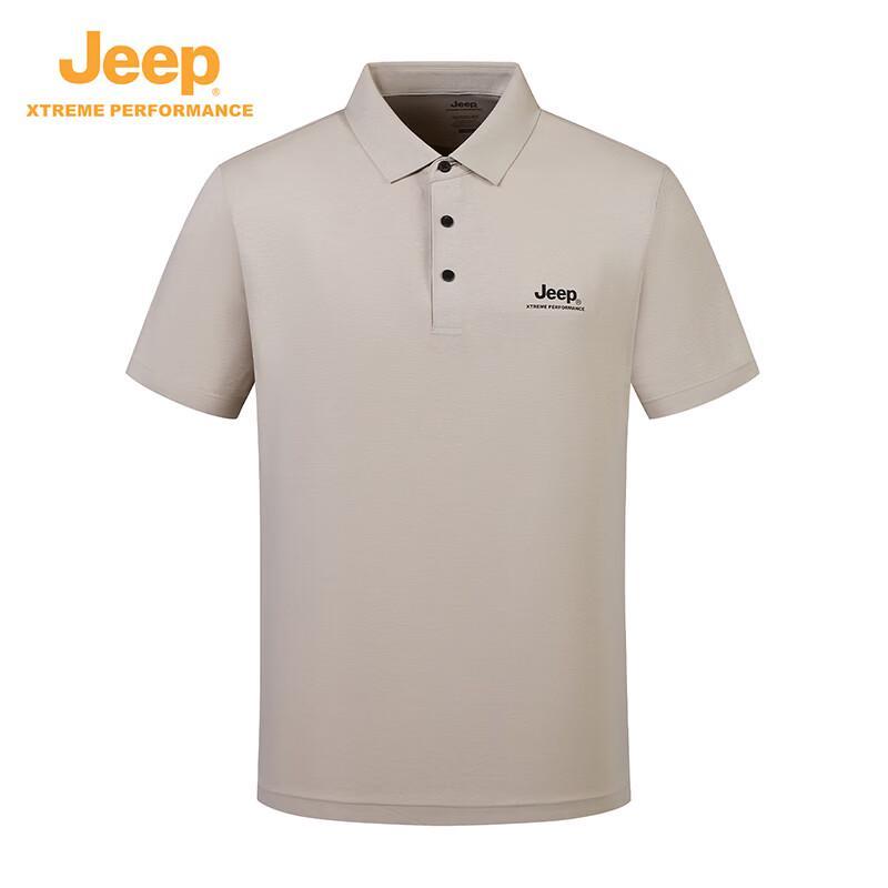 

Jeep Men s Short Sleeve Lapel Polo Shirt XL
