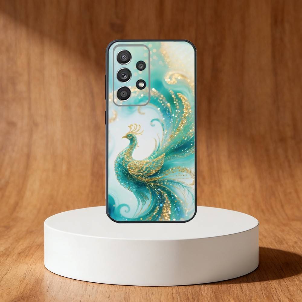 

COLORFUL Bird Peacock Phone Case For Samsung S25,S24,S21,S22,S23,S30,Ultra,S20,Plus,Fe,Note,10,9,5G Black Cover Samsung S24ULTRA