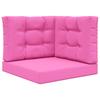 Outdoor Sofa Cushions 3 Pcs Pink Polyester