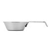 Stainless Steel Bowl With Foldable Handle Outdoor Camping Picnic Tableware Portable Cookware