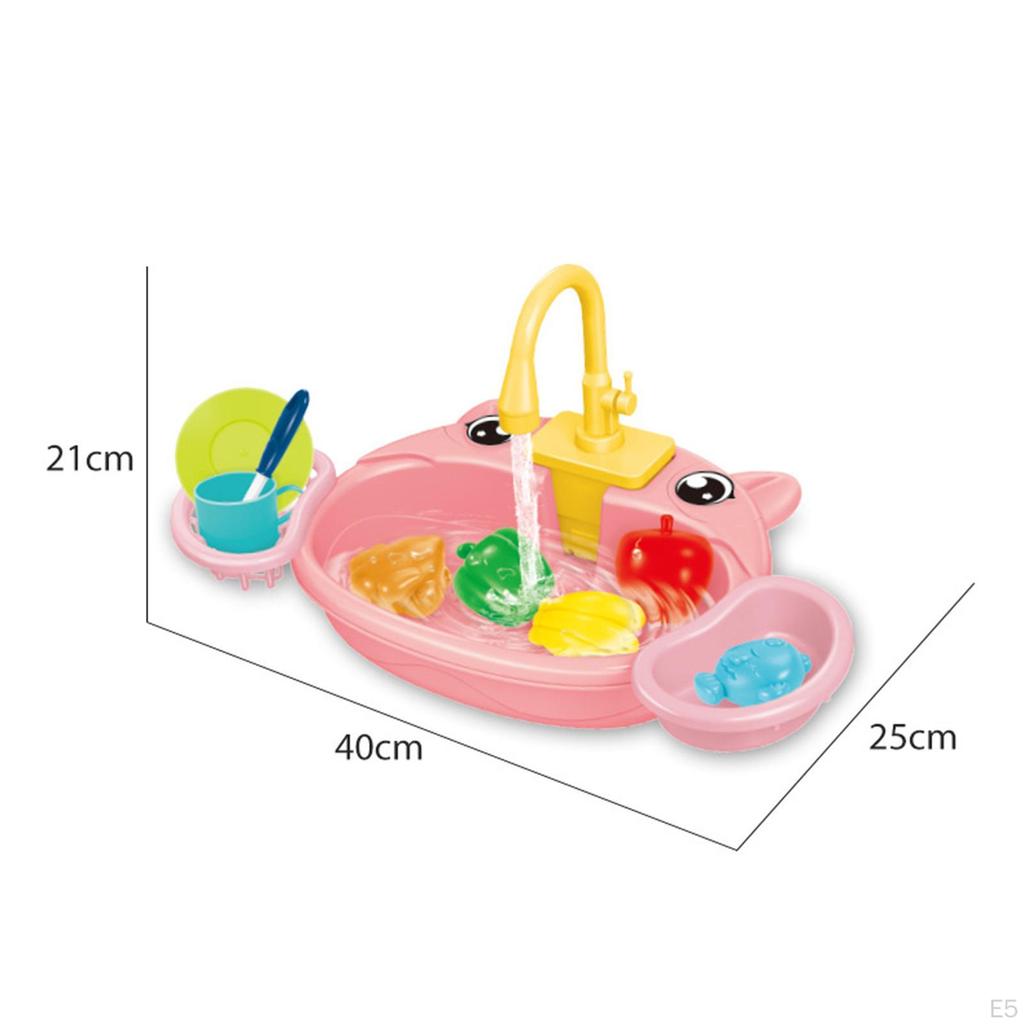 Sink Toys Dishes with Water for Children