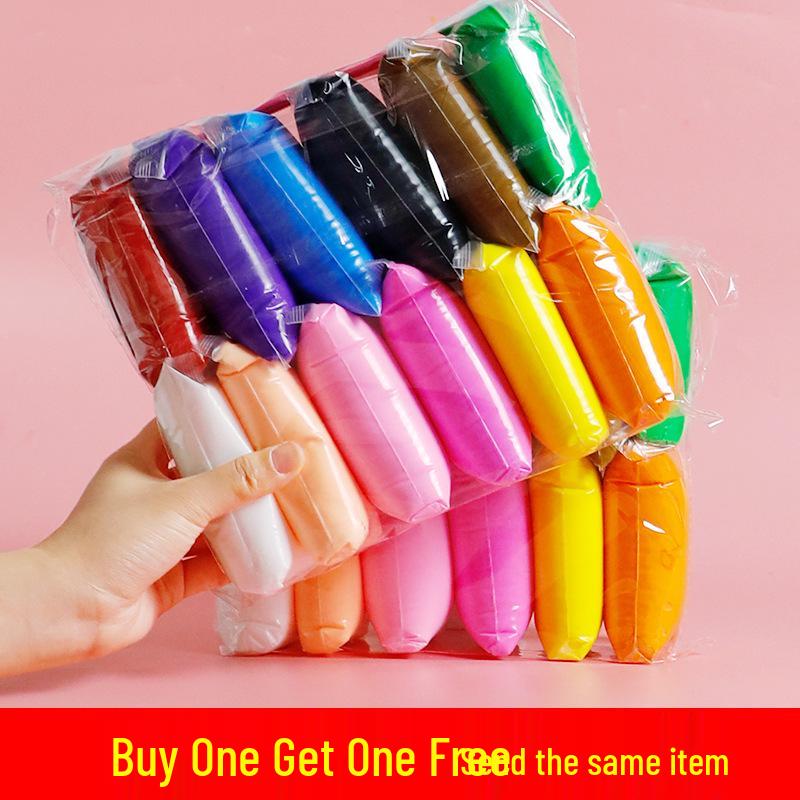 Set de argilă cu 36 de culori: 12 Plastilină Handmade + 24 Plastilină Spațială pentru Copii