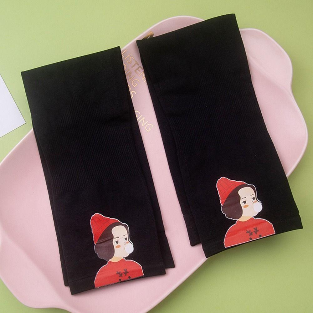 Long-sleeved Glove Cartoon Girl Sunscreen Sleeve Ice Silk Sleeves Arm Warmers Sun Protection Cover