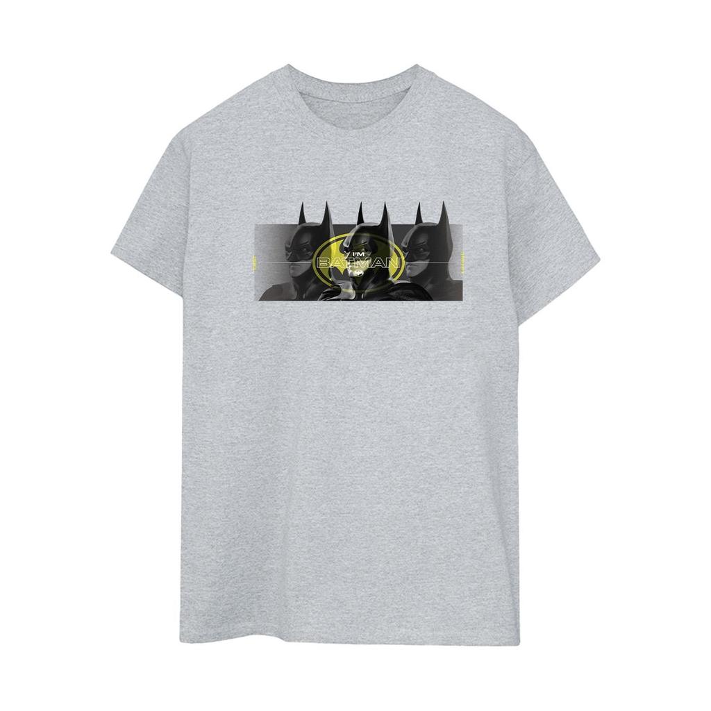 DC Comics Womens/Ladies The Flash Batman Portraits Cotton Boyfriend T-Shirt