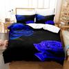 3D Red Rose Valentine's Day Gift Duvet Cover Set With Pillowcases Marry Comforter Bedding Sets For Wedding Double Bed Set Girls