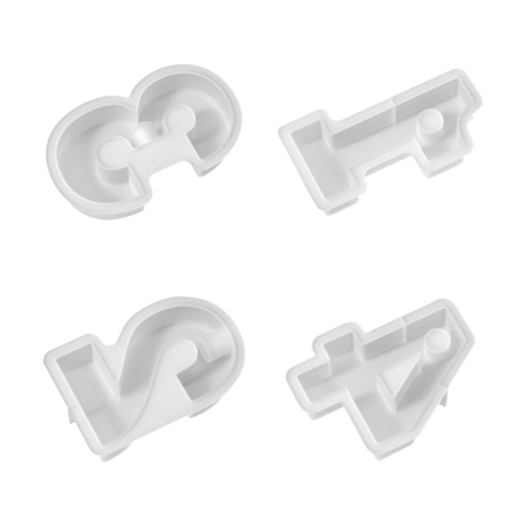 Candle Holder Resin Die Candlestick Silicone Flexible Reusable Creative Number Handmade
