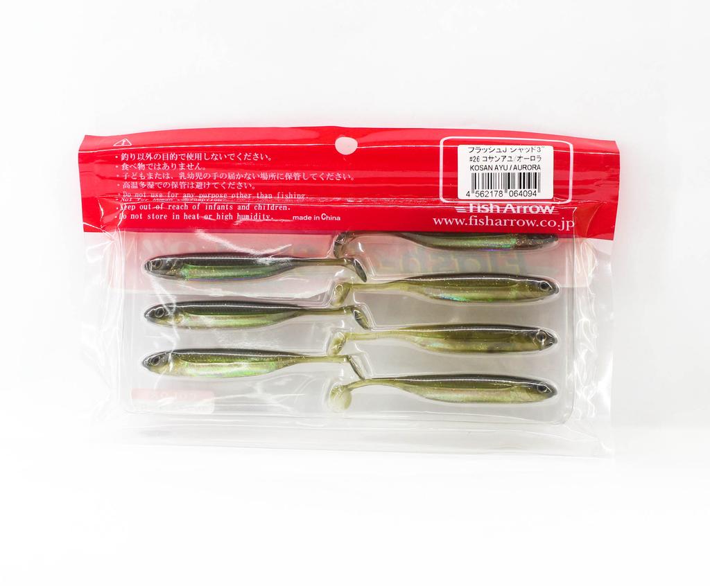 Fish Arrow Soft Lure Flash J Shad 3 Inch 7 Piece Per Pack #26 (4094)