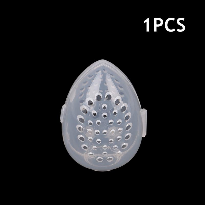 

1/2/5PCS Clear Egg Shaped Empty Makeup Sponge Storage Box Portable Plastic Cosmetic Puff Organizer Rack Blender Holder Stand