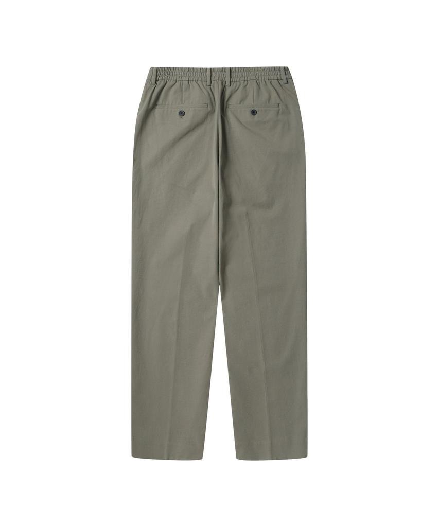 Keoseuuteommellou Khaki Tapered Fit Cotton Pants_Cwpas25111Khx
