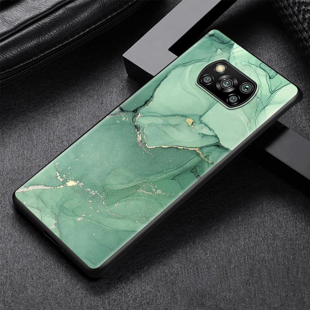 

Гранитный мраморный роскошный чехол для Xiaomi Poco X3 NFC M3 M4 Pocophone F1 F3 Redmi Note 9s 9 8 10 Pro черный мягкий чехол для телефона Coque Xiaomi Mi 11 Lite