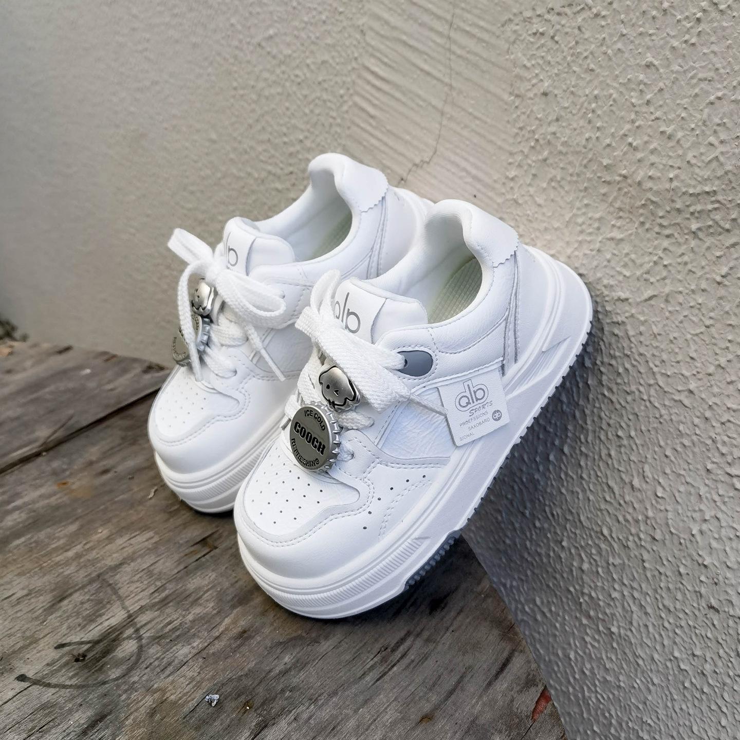 2026 Spring New White Girls  Skate & Casual Sports Shoes 30