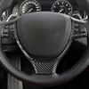 Real Carbon Fiber Car Accessories Driver Wheel Set Panel Cover Soft Sticker For BMW 6 Series/M6 F06 F12 F13 M Sport 2011—2018