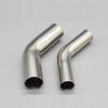 Stainless steel non-standard exhaust 45 degree elbow 70mm extended and 200mm extended at both end exhaust bend