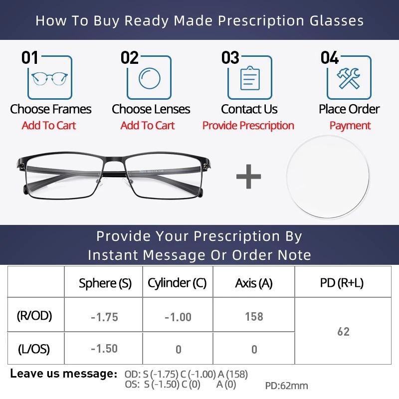 Ultra-light Fashion TR90 Glasses Frame Flexible Pure Titanium Myopia Optical Eyeglasses Frame Men