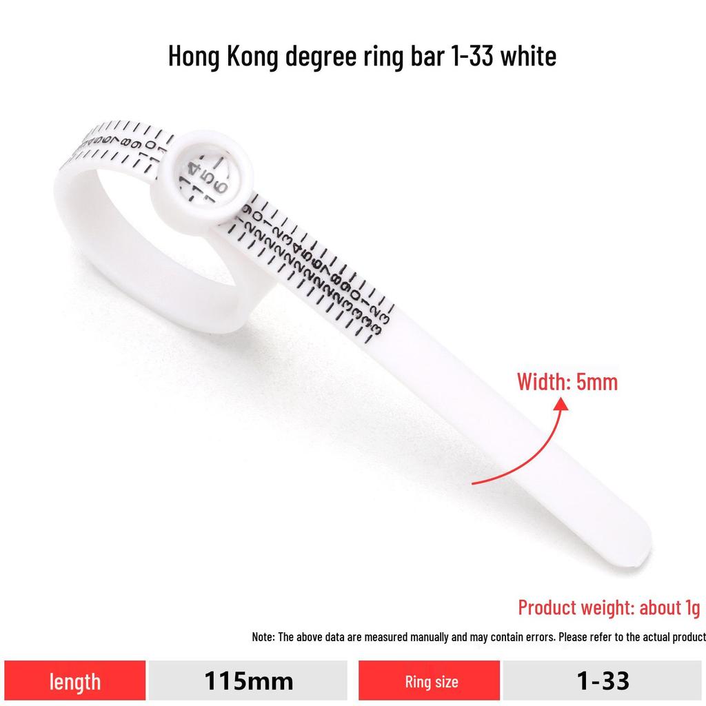 Adjustable Ring Sizer Belt for Finger Measurement