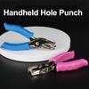2Pcs Creative Handheld Hole Punch Portable Punch Plier Practical Mini Paper Puncher  Hand Tool