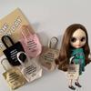 1Pcs For Blythe Doll Canvas Tote Bags Mini Handbag Letter Print Shoulder Bags For Blyth Dolls Accessories