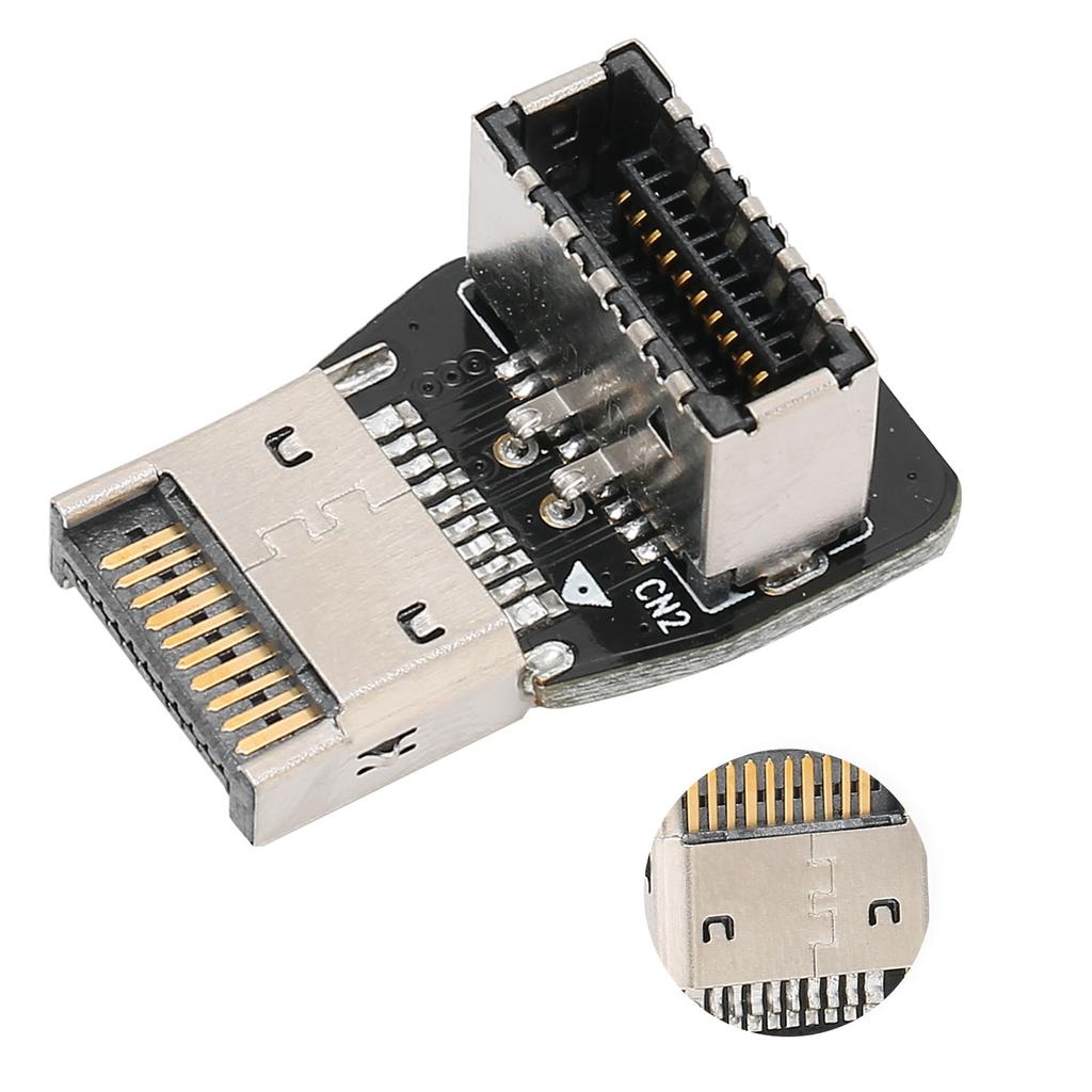 Front Panel Internal Connector Computer Motherboard USB3.1 10G TYPE E 90 Degree Angle Adapter(PH74 B (10354) )