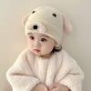 Ear Protection Plush Bonnet Caps Soft Skullies Cap Cute Baby Beret Hat  Infant Girls