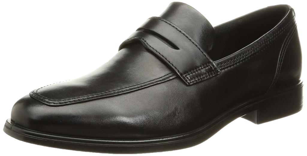 ECCO Queenstown Slip-On Loafers, Men's, Black, Size 27.5 cm, 3E